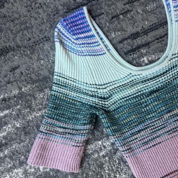 ANTHROPOLOGIE Colorful Striped Knit Sweater Dress - Picture 7 of 9